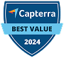 Image of the Capterra Best Value 2024 award icon